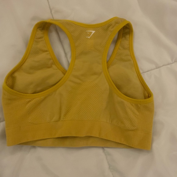 Gymshark Vital Seamless Sports Bra - Yellow - Picture 2 of 3
